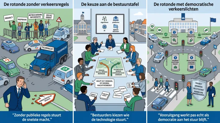 Afbeelding bij Techmacht mag de democratie niet vervangen